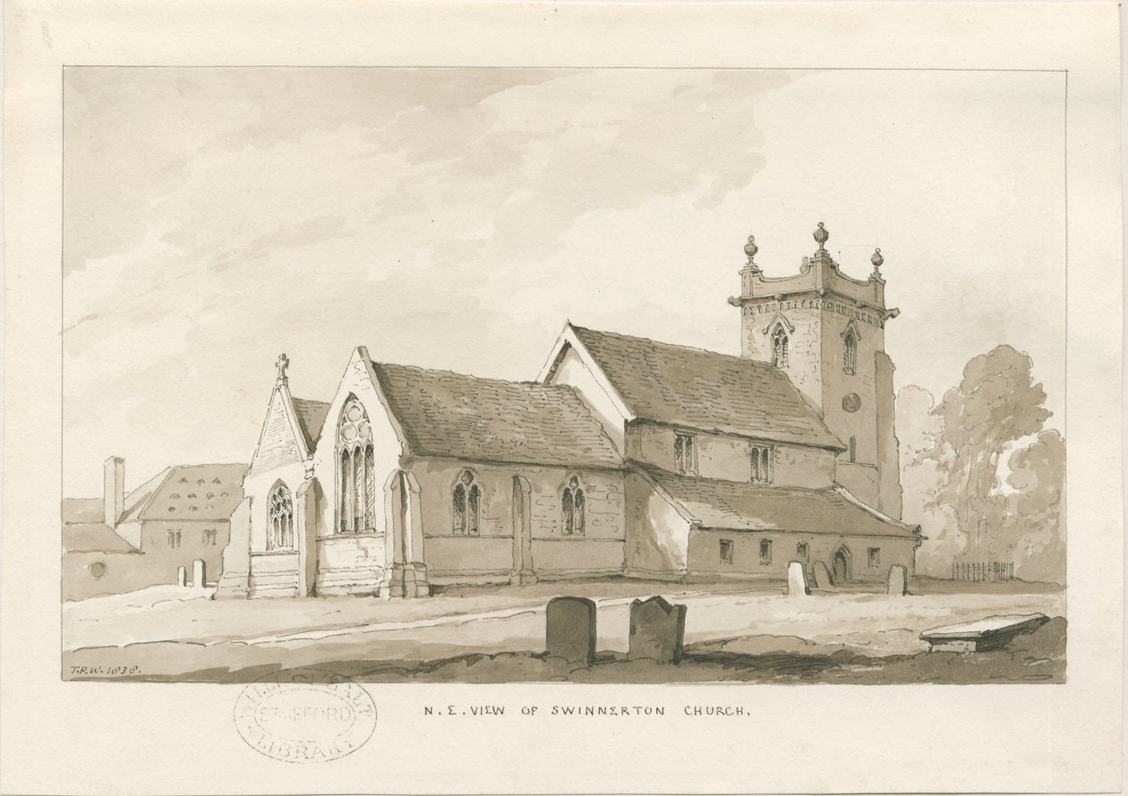 Chiesa di Swynnerton da Thomas Peploe Wood