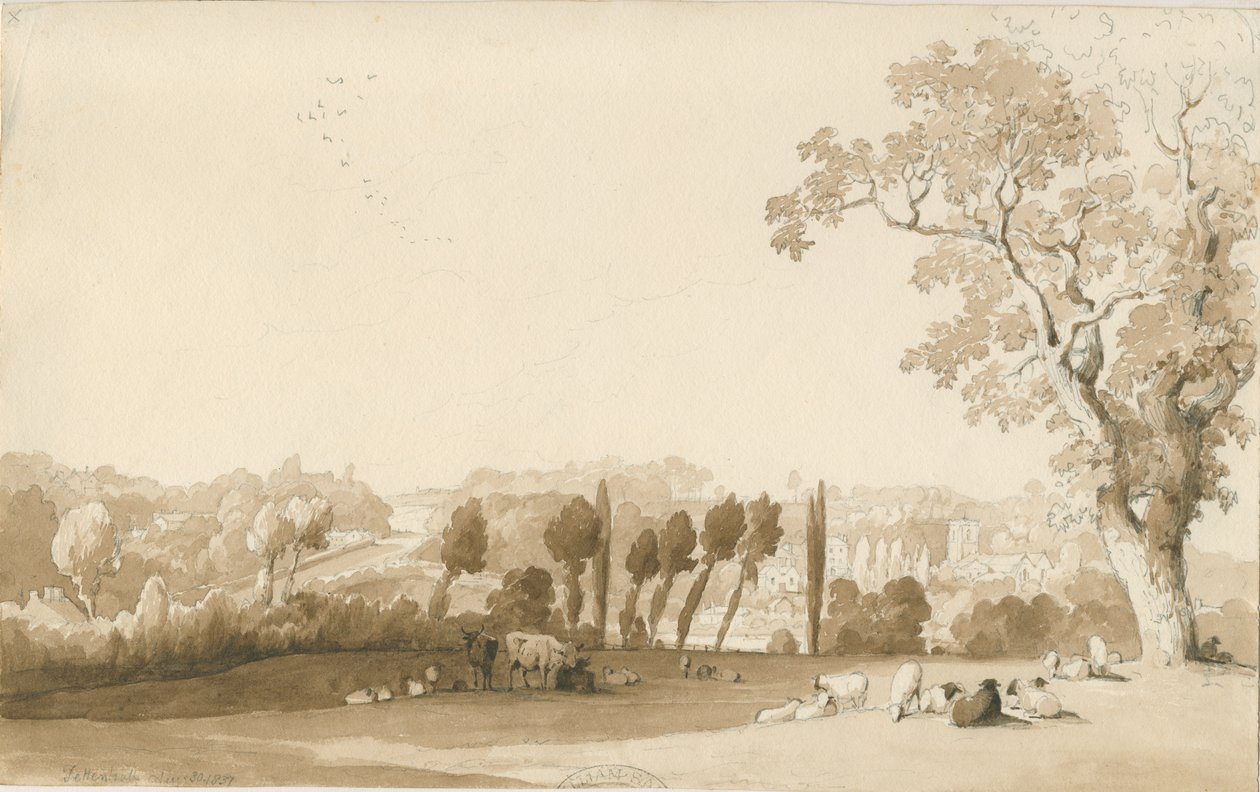 Tettenhall - Vista Distante da Sud-Est da Thomas Peploe Wood