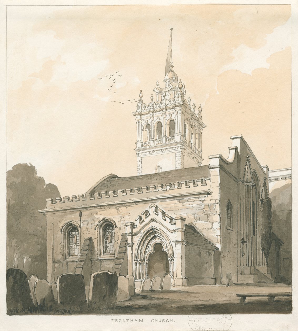 Chiesa di Trentham da Thomas Peploe Wood