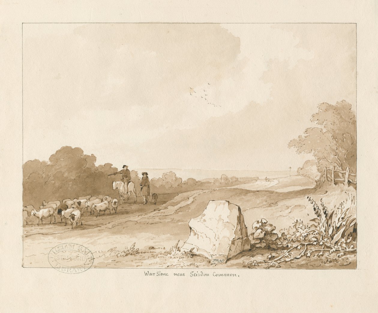 Trysull - "War Stone vicino a Seisdon Common" da Thomas Peploe Wood