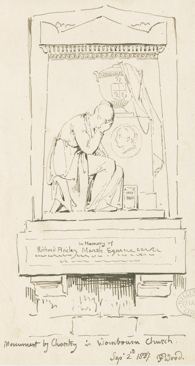 Chiesa di Wombourne - Monumento a Richard Bailey Marsh da Thomas Peploe Wood