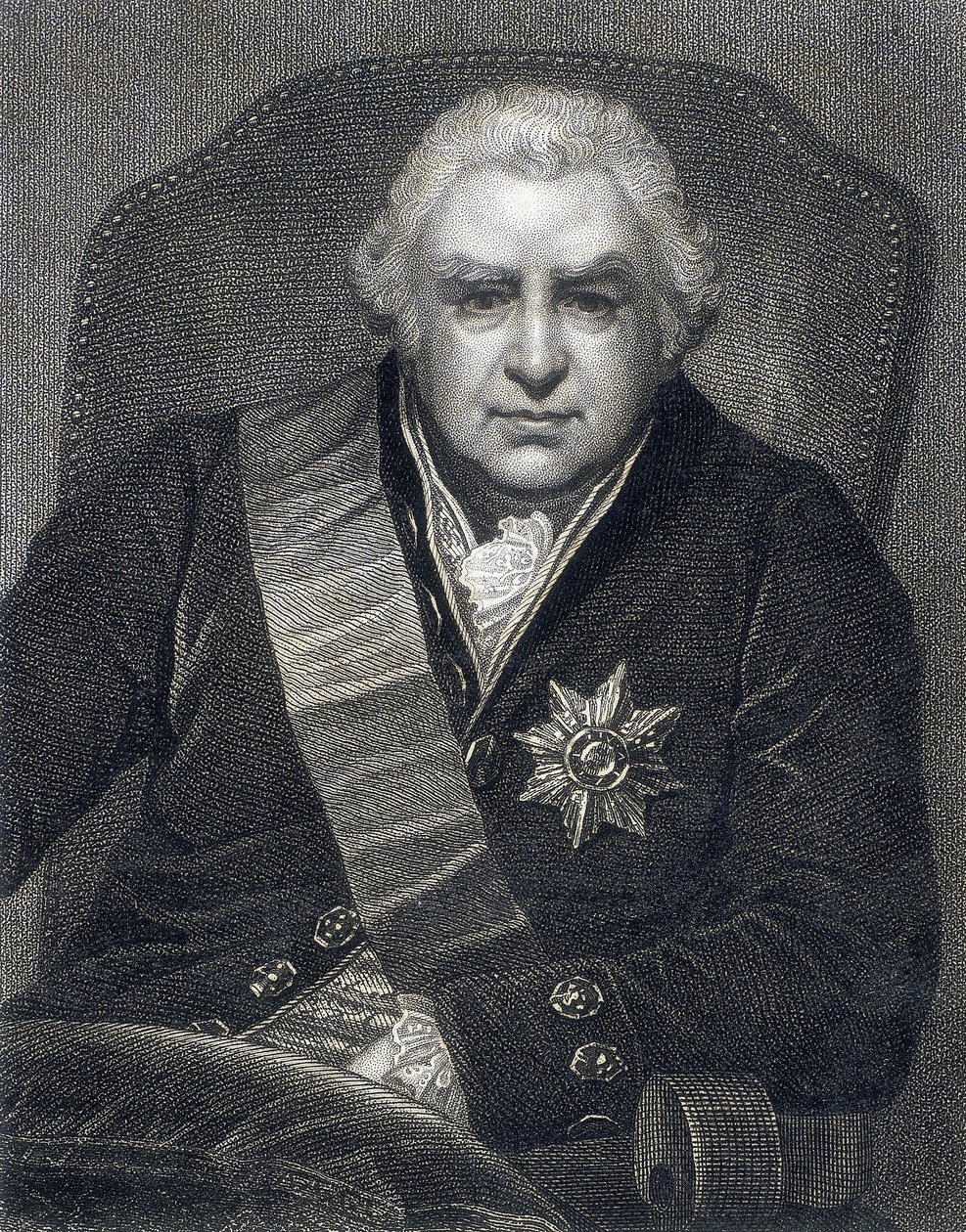 Joseph Banks, Presidente della Royal Society, botanico da Thomas Philips