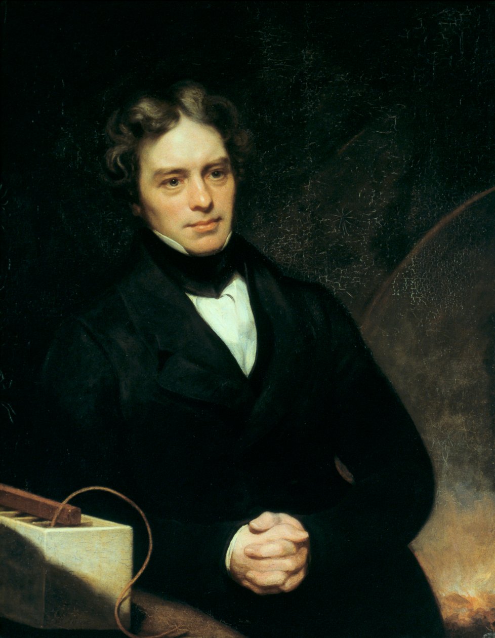 Michael Faraday, chimico e fisico inglese, 1842 da Thomas Phillips