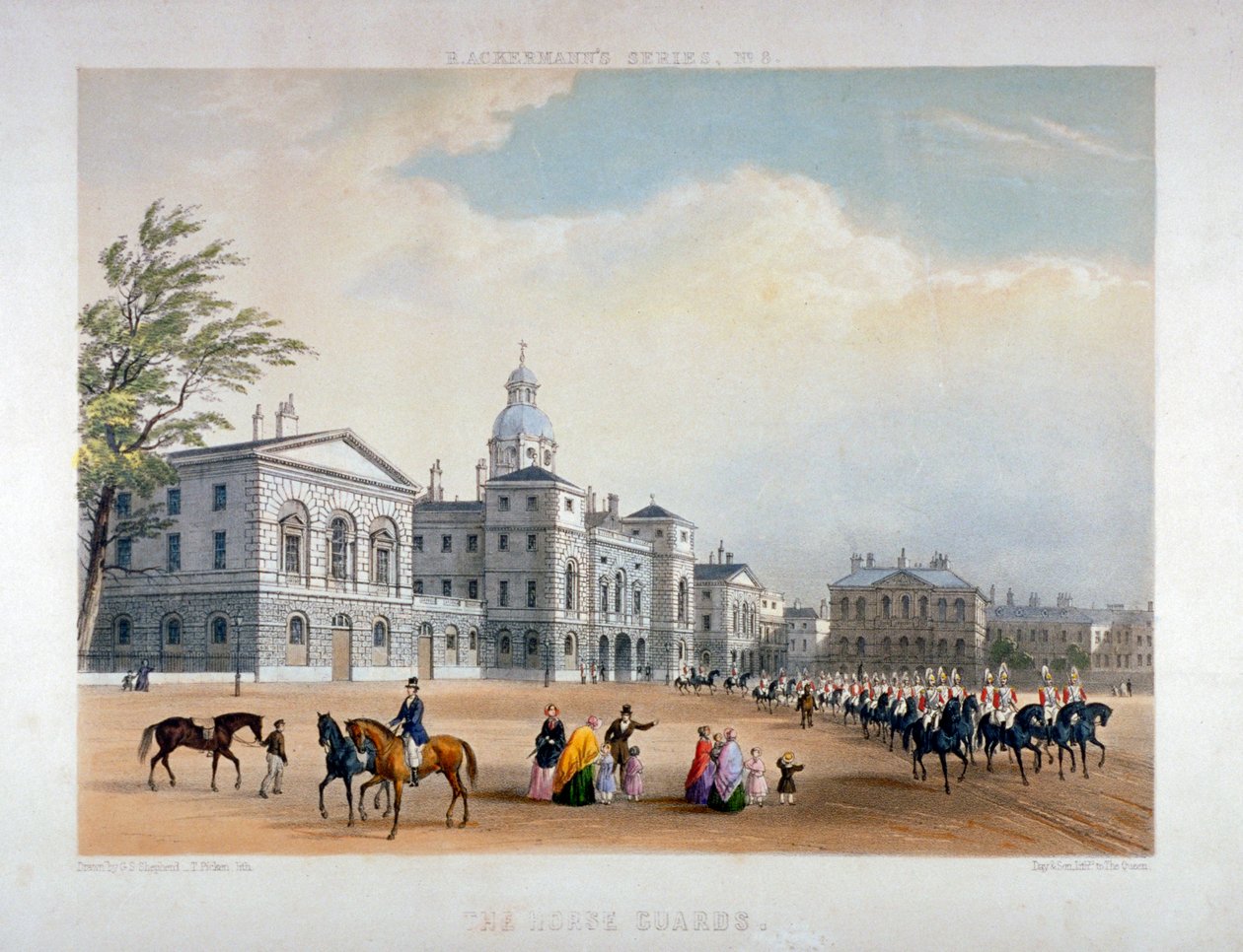 Horse Guards, Westminster, Londra da Thomas Picken