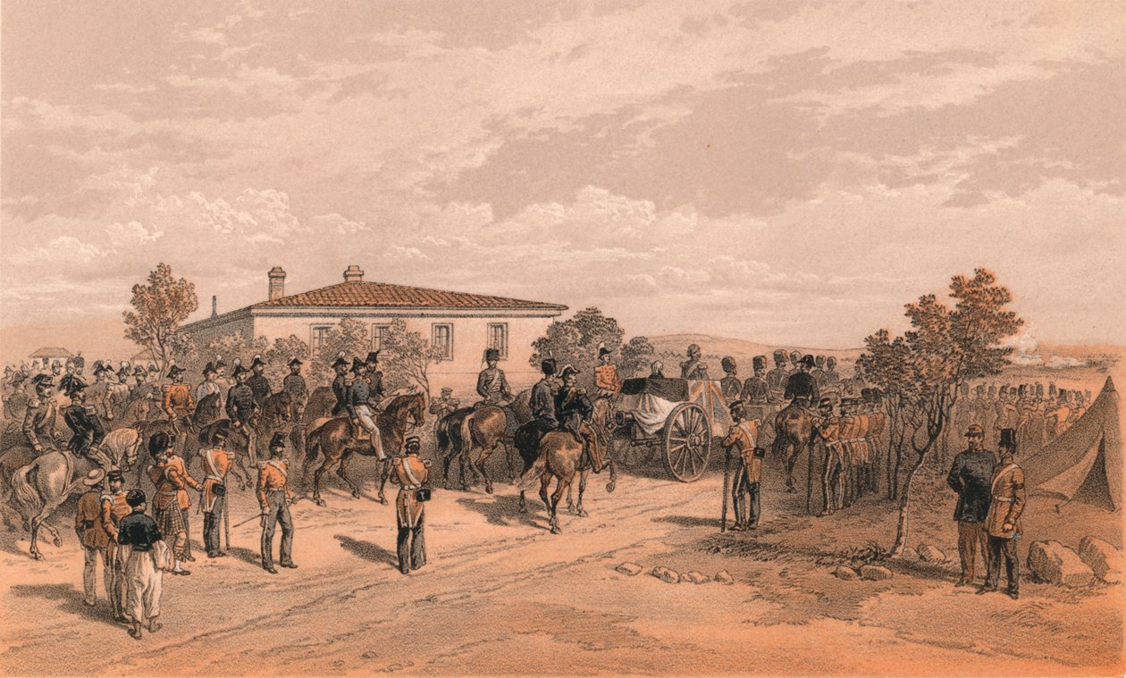 Il corteo funebre di Lord Raglan lascia il quartier generale da Thomas Picken