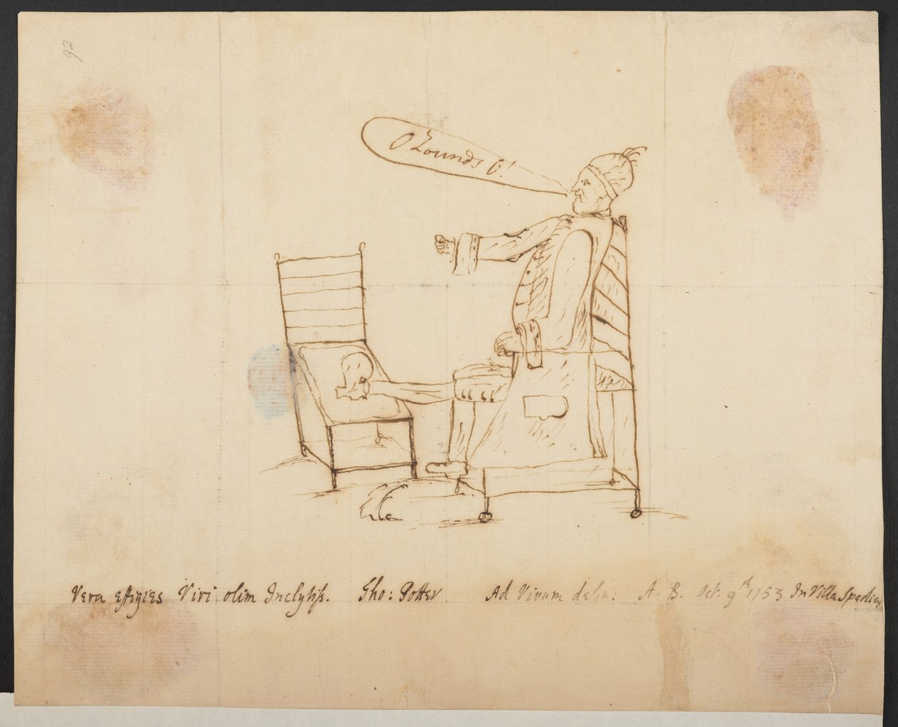 Autoritratto di Thomas Potter MP, Add MS 30867 f.92 da Thomas Potter