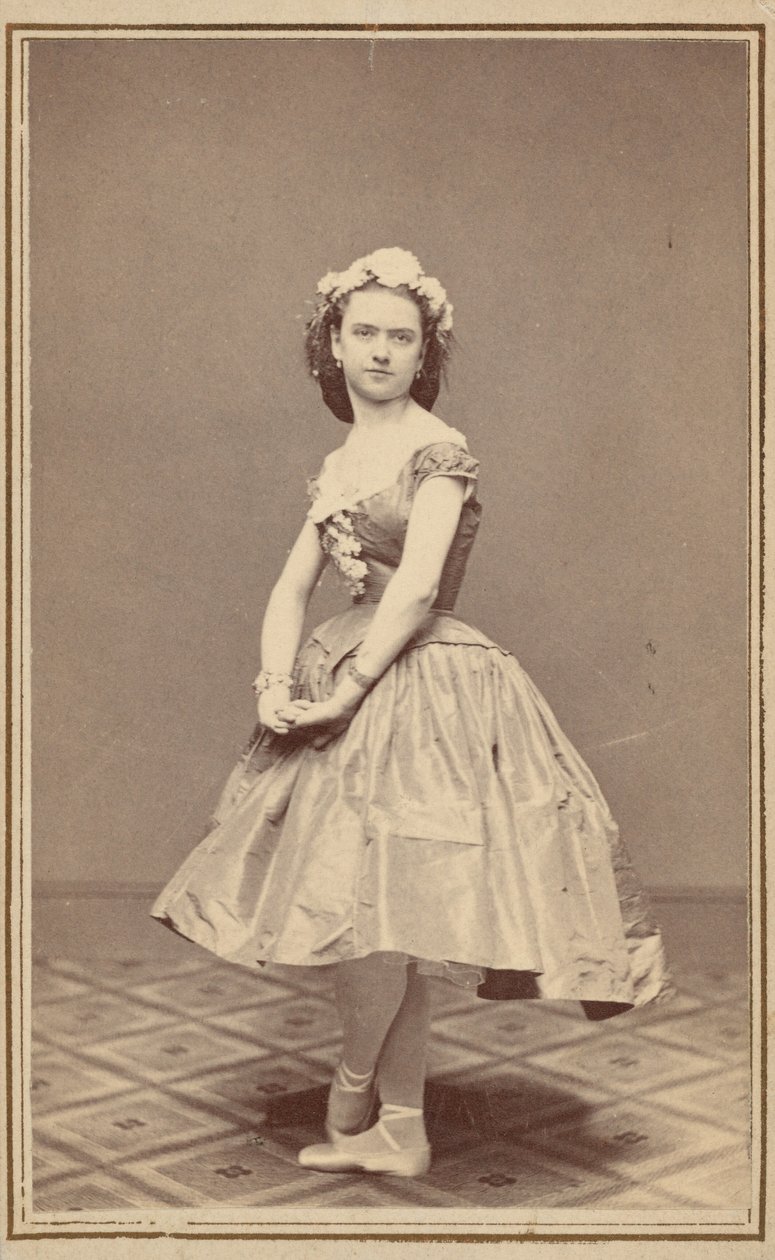 Ritratto di ballerina di danza classica, c. 1860 (foto) da Thomas Rice Burnham