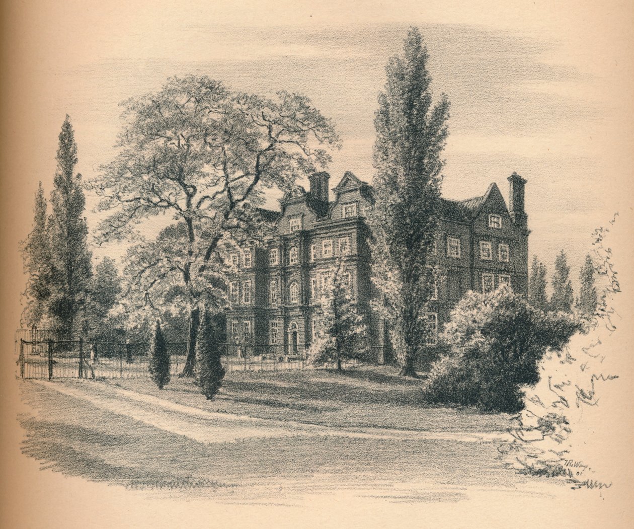 Esterno del Palazzo di Kew da Thomas Robert Way