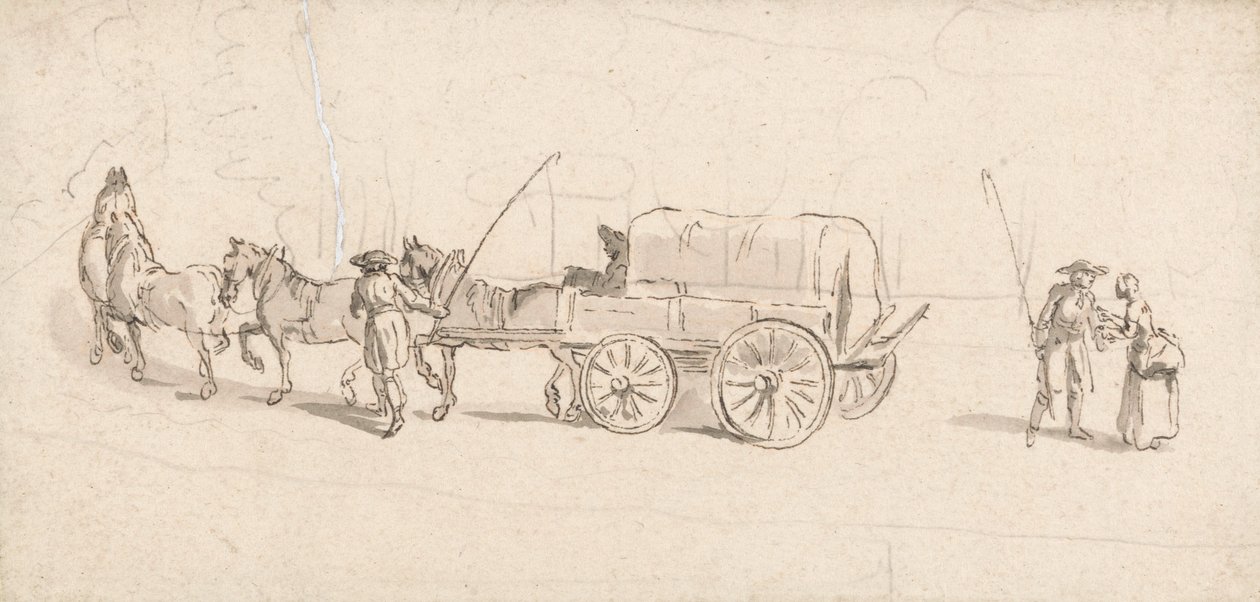 Figure con un carro e cavalli da Thomas Ross