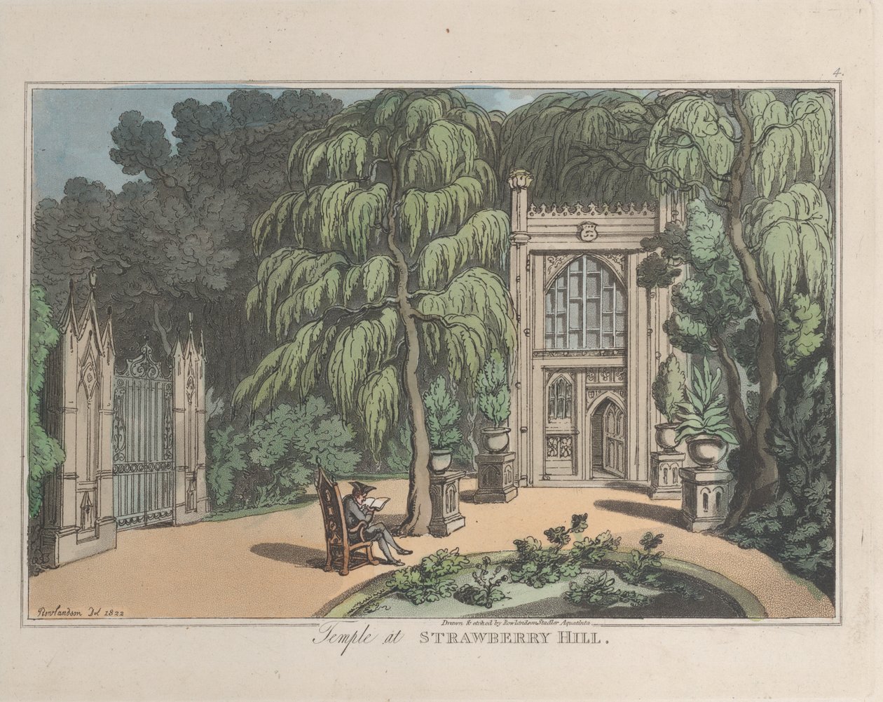 Tempio a Strawberry Hill, da Sketches from Nature, 1822 da ThomasThomas Rowlandson, Joseph Constantine Stadler Thomas Rowlandson, Joseph Constantine Stadler