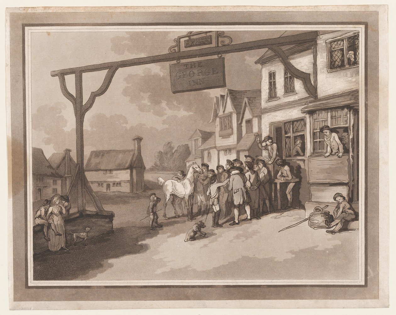 Escursione a Brighthelmstone, 1 giugno 1790 da Thomas Rowlandson, Samuel Alken