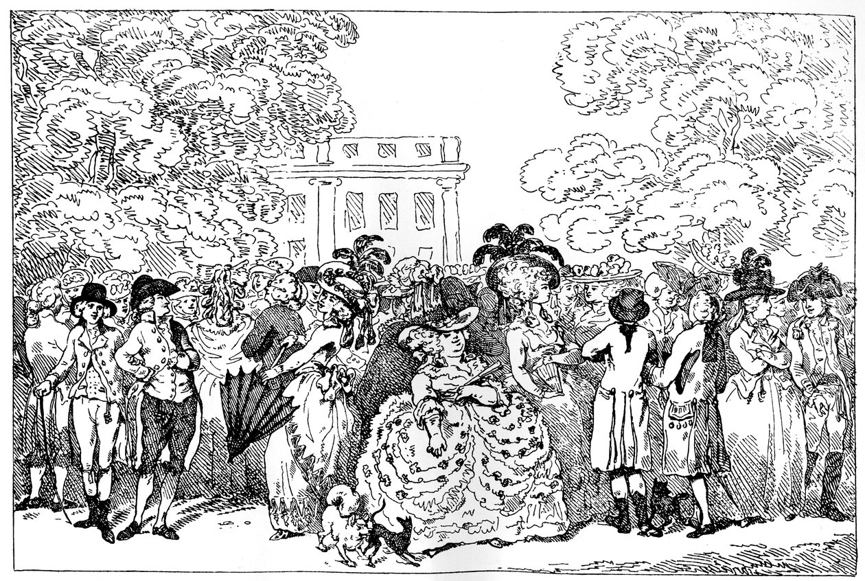1784, o le mode del giorno, 1784 da Thomas Rowlandson