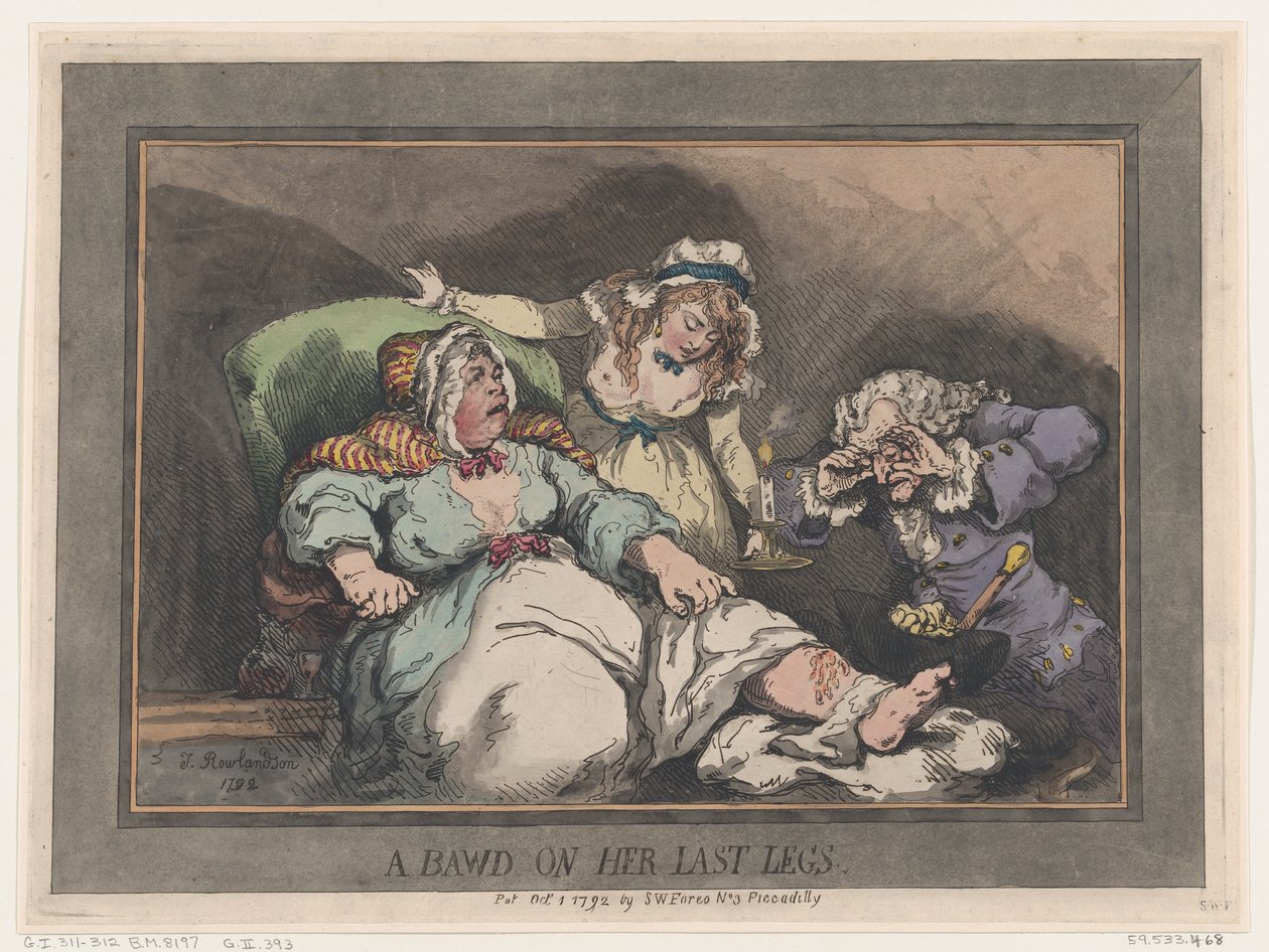 Una mezzana agli ultimi stadi, 1 ottobre 1792 da Thomas Rowlandson