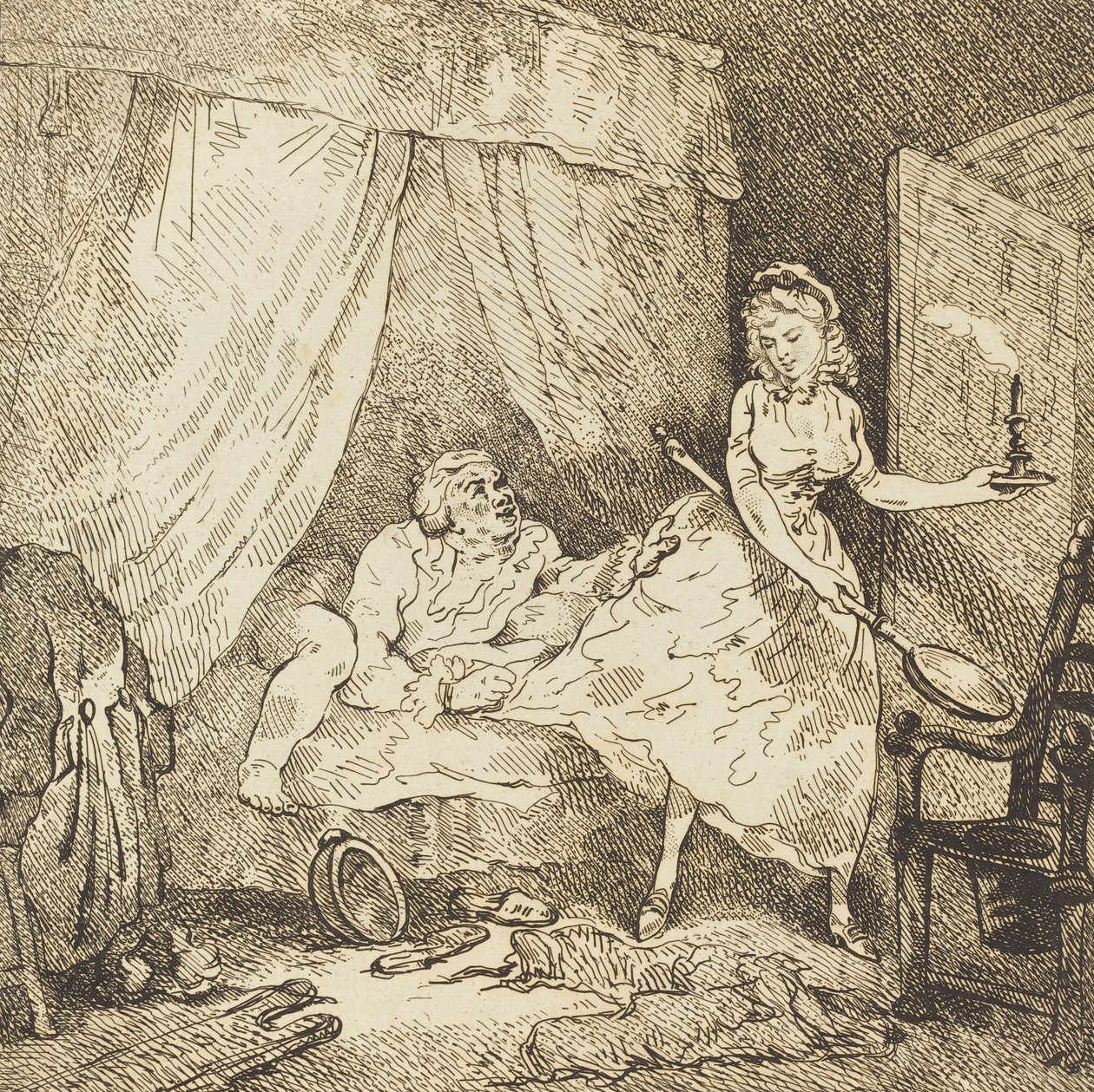 Uno scaldaletto da Thomas Rowlandson