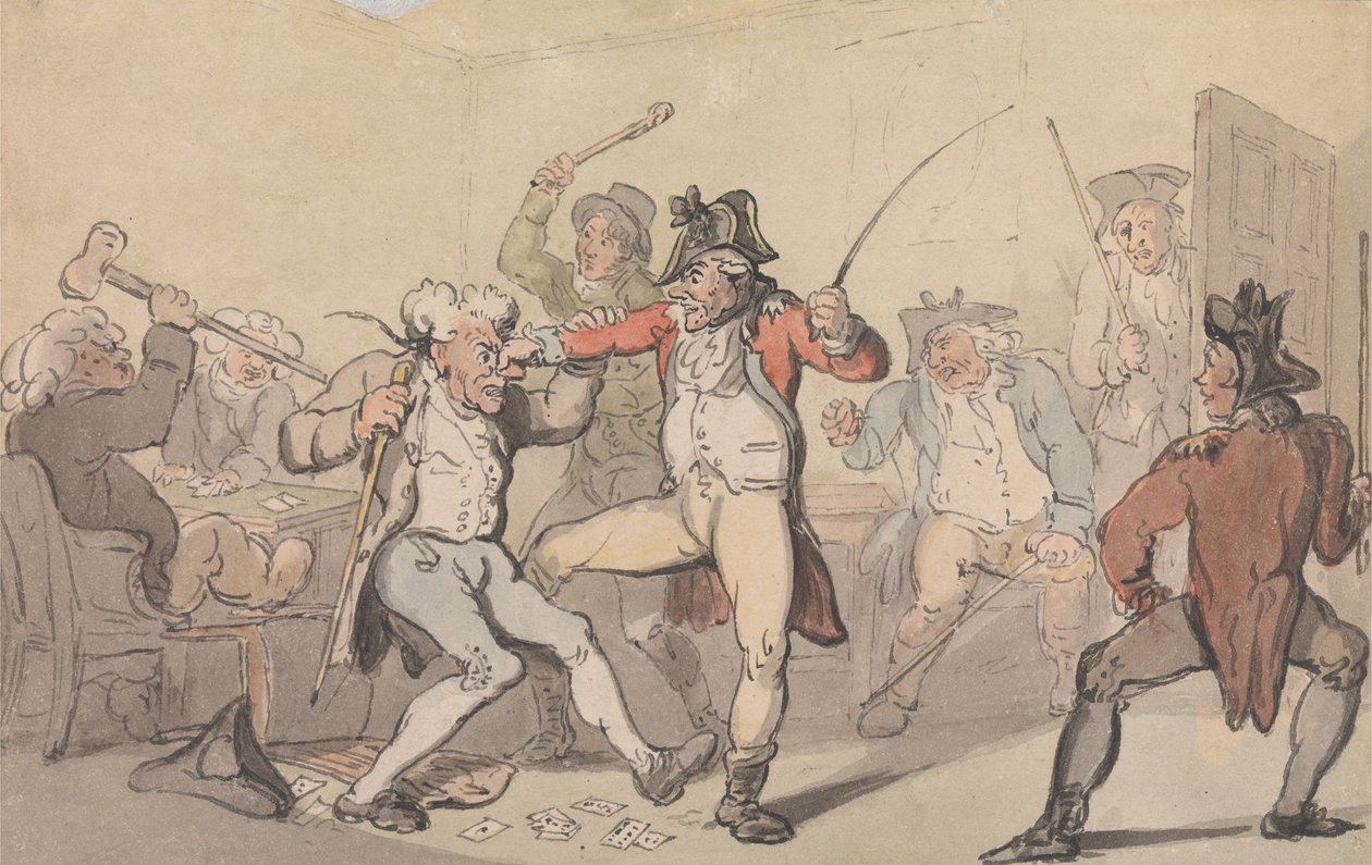 È stata individuata una "Black Leg" che nascondeva le carte da Thomas Rowlandson