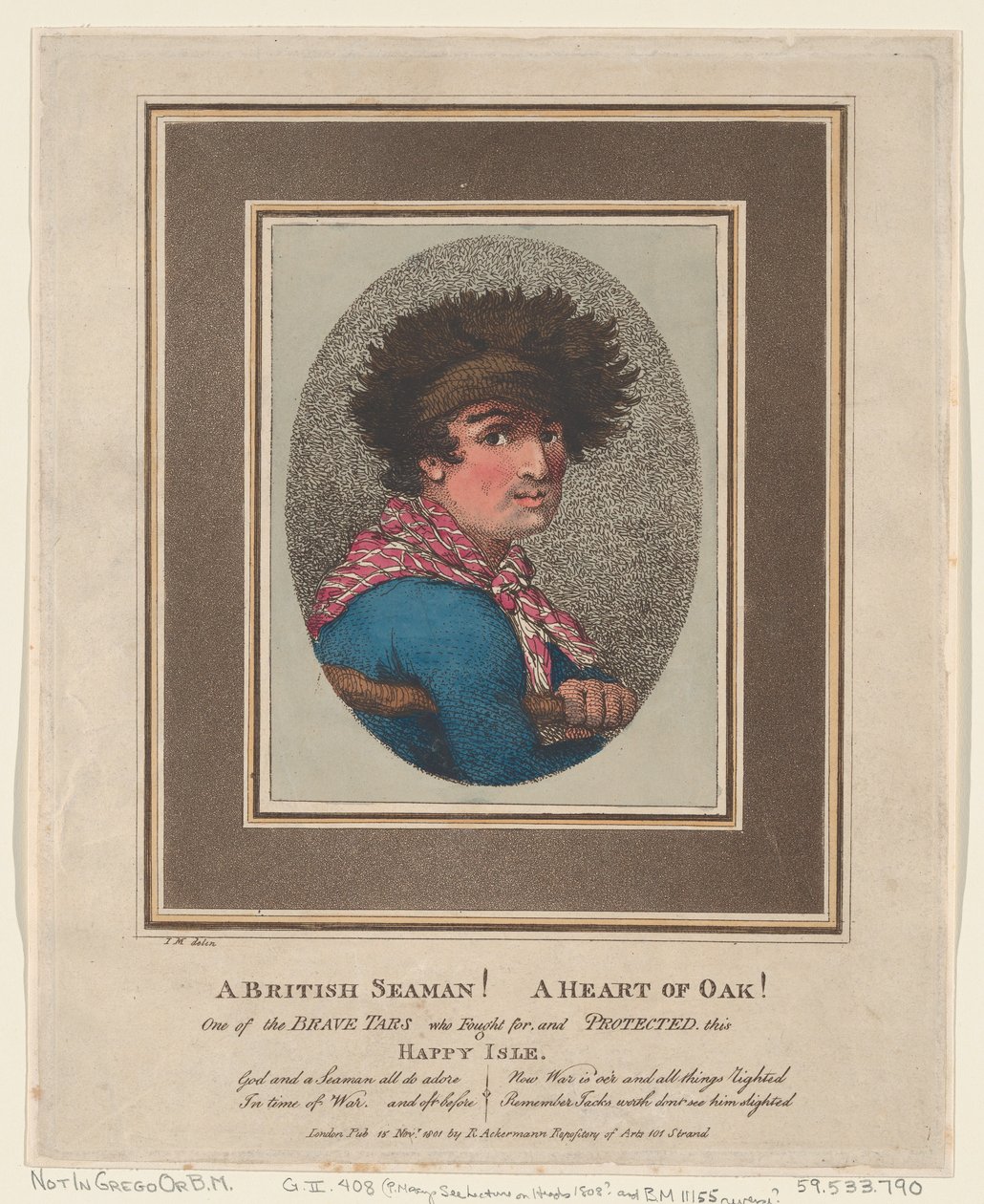 Un marinaio britannico! Un cuore di quercia! da Thomas Rowlandson
