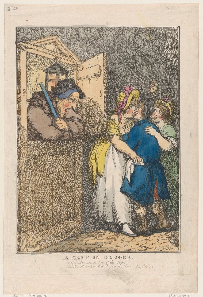 Una torta in pericolo da Thomas Rowlandson