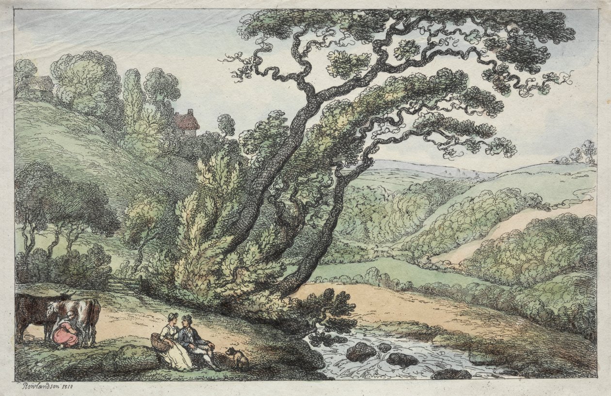 Una vista della Cornovaglia da Thomas Rowlandson