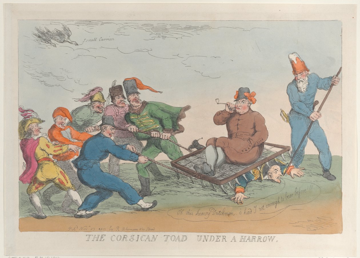 Un rospo corso sotto un erpice da Thomas Rowlandson