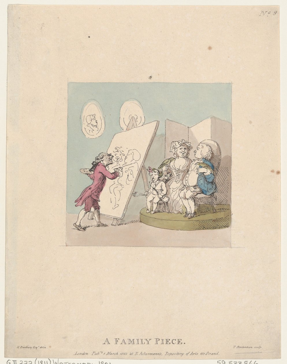Un pezzo di famiglia, 1 marzo 1803 da Thomas Rowlandson