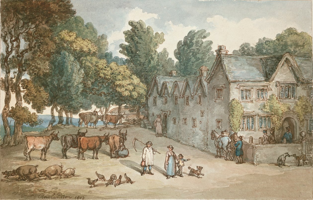 Una fattoria a Hengar, Cornovaglia da Thomas Rowlandson