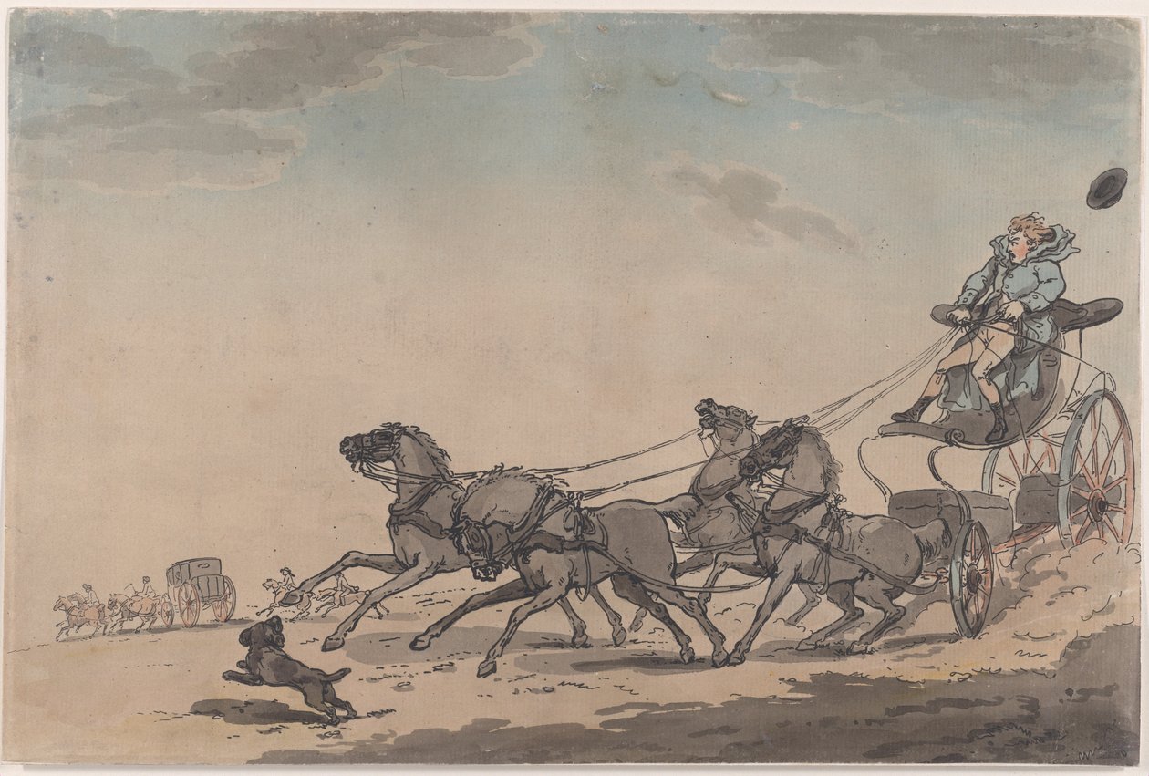 Una quadriglia, o La carrozza in fuga da Thomas Rowlandson