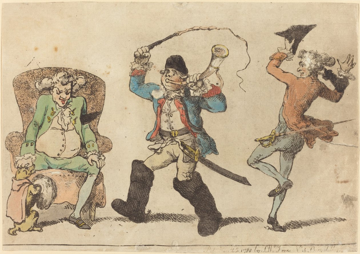 Un francese in novembre da Thomas Rowlandson