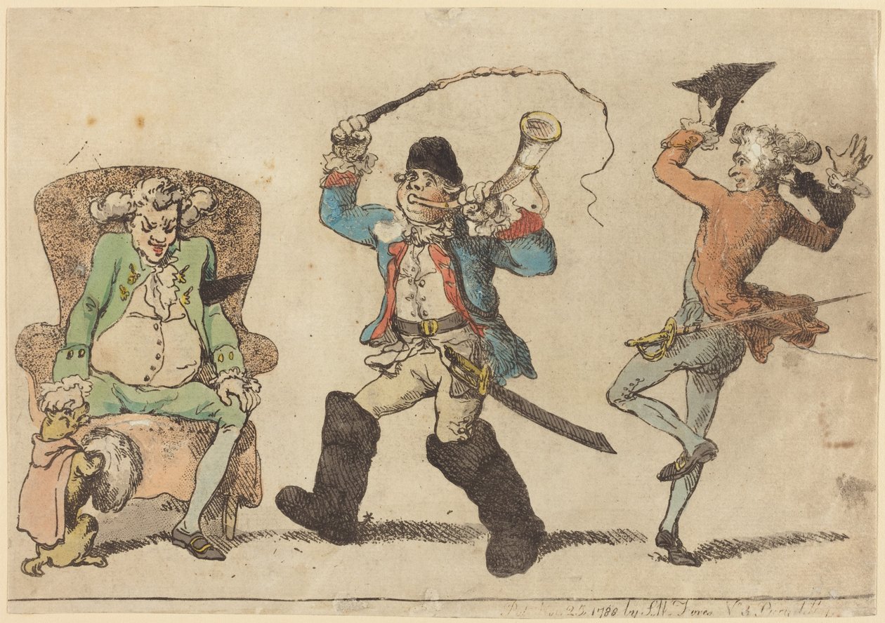 Un francese a novembre da Thomas Rowlandson