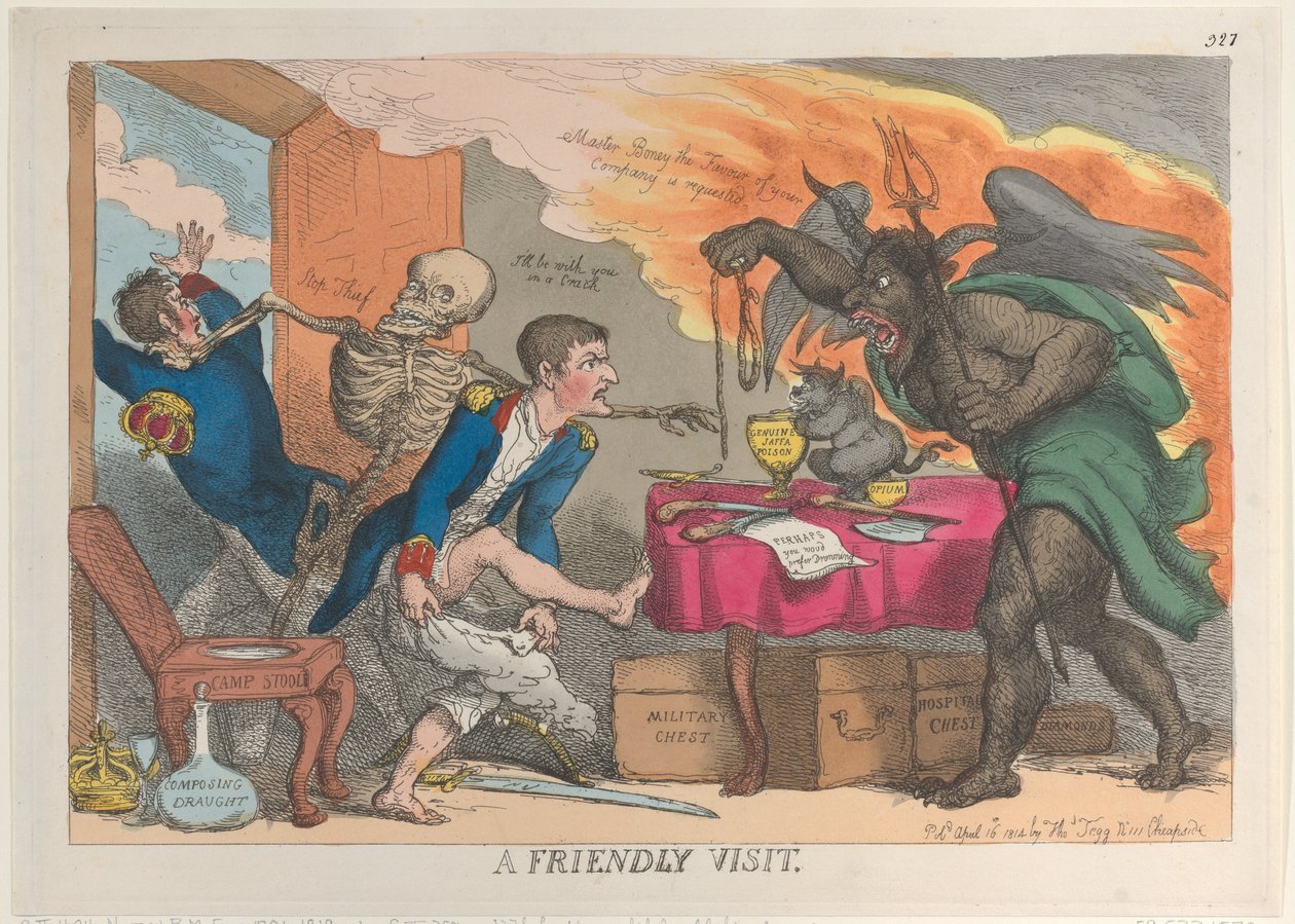 Una visita amichevole, 16 aprile 1814 da Thomas Rowlandson