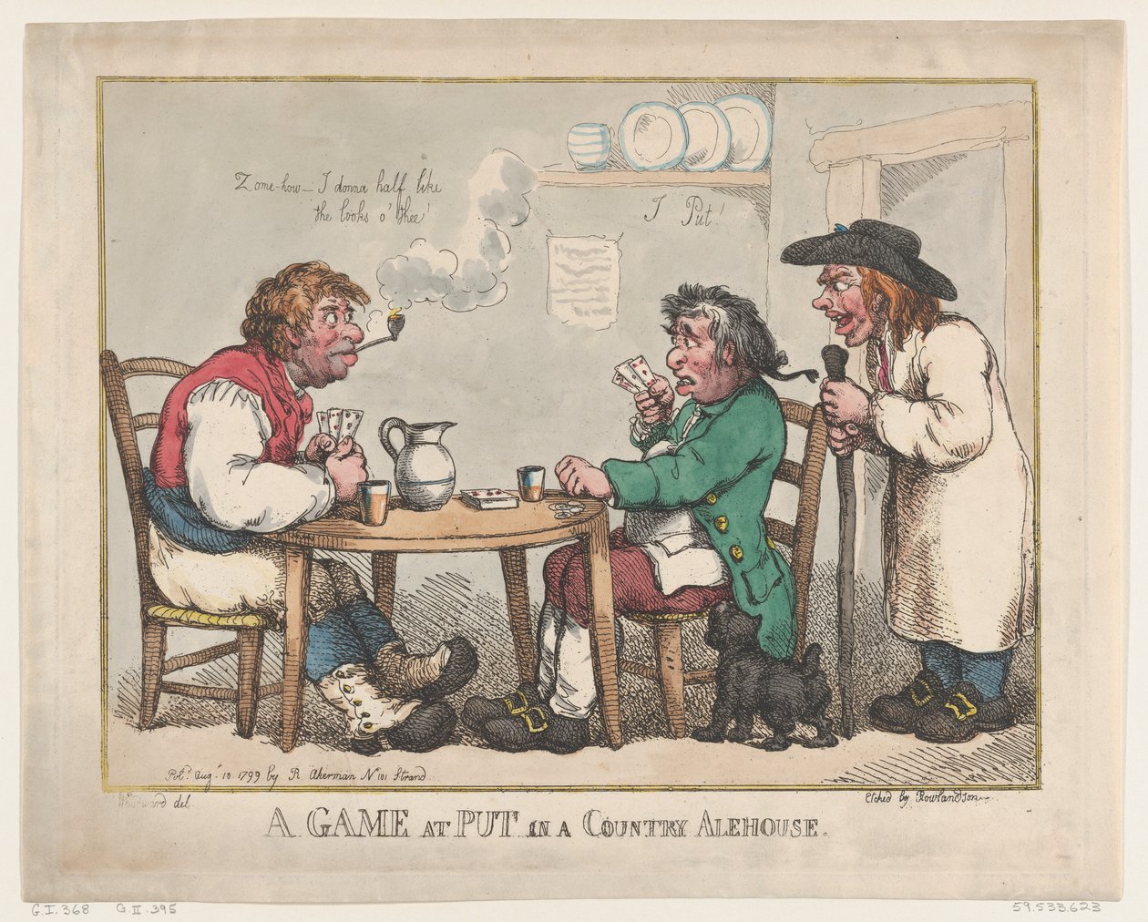 Una partita a Put in una locanda di campagna da Thomas Rowlandson