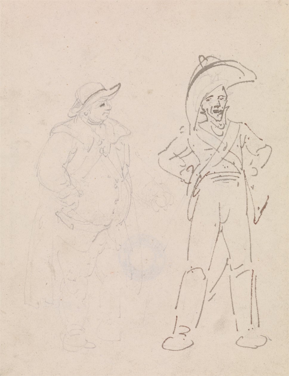 Un gendarme e un altro uomo da Thomas Rowlandson