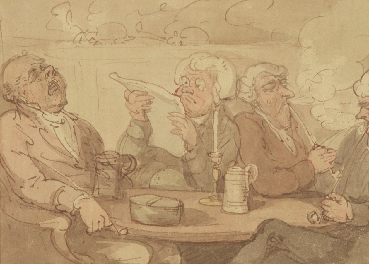 Un club per gentiluomini da Thomas Rowlandson