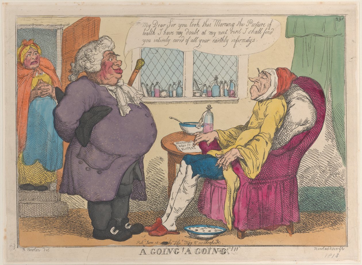 Asta! Asta!!!, [1809], ripubblicato 1813 da Thomas Rowlandson