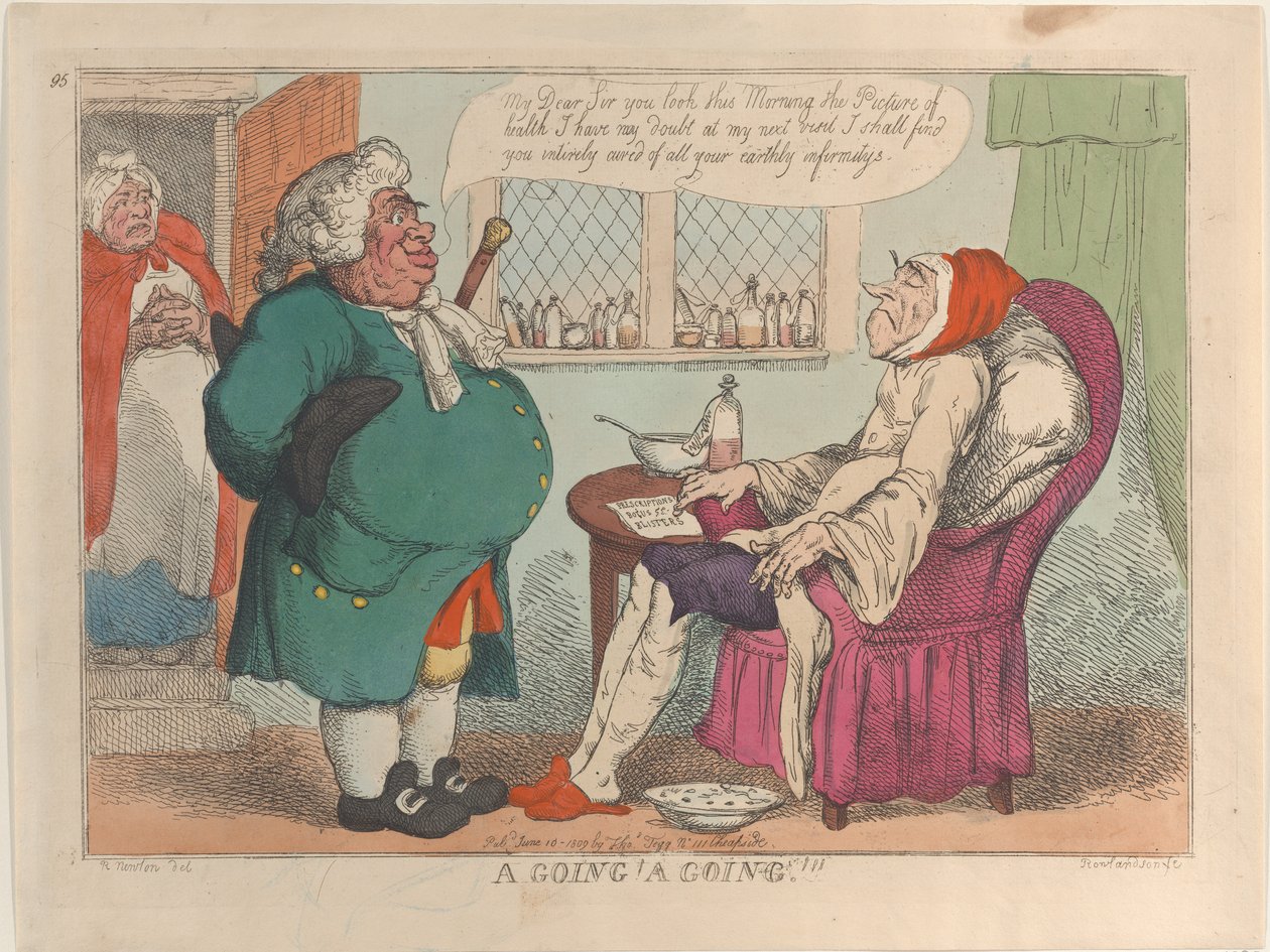 Asta! Asta!!!, 10 giugno 1809 da Thomas Rowlandson