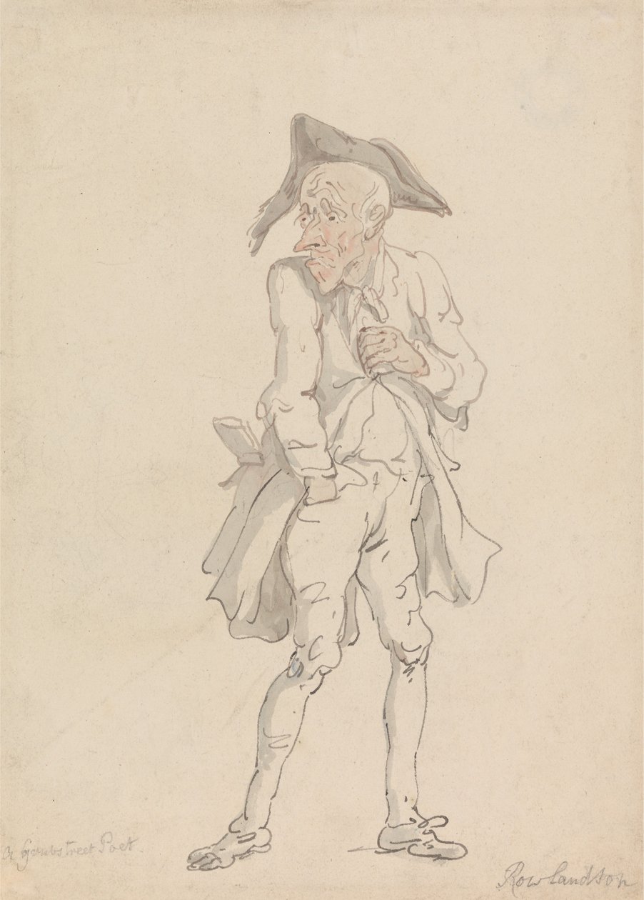 Un poeta di Grub Street da Thomas Rowlandson