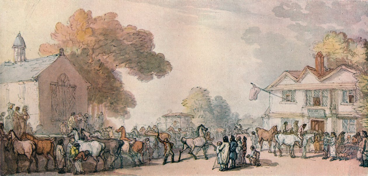 Fiera del Cavallo a Southampton, c. 1820, 1918 da Thomas Rowlandson
