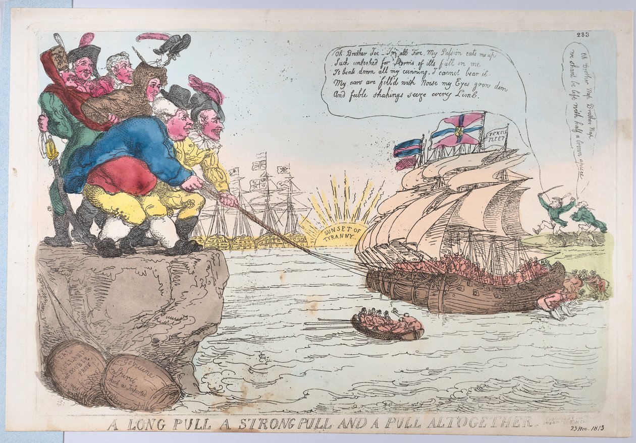 Una Lunga Tirata, una Forte Tirata e una Tirata Insieme da Thomas Rowlandson