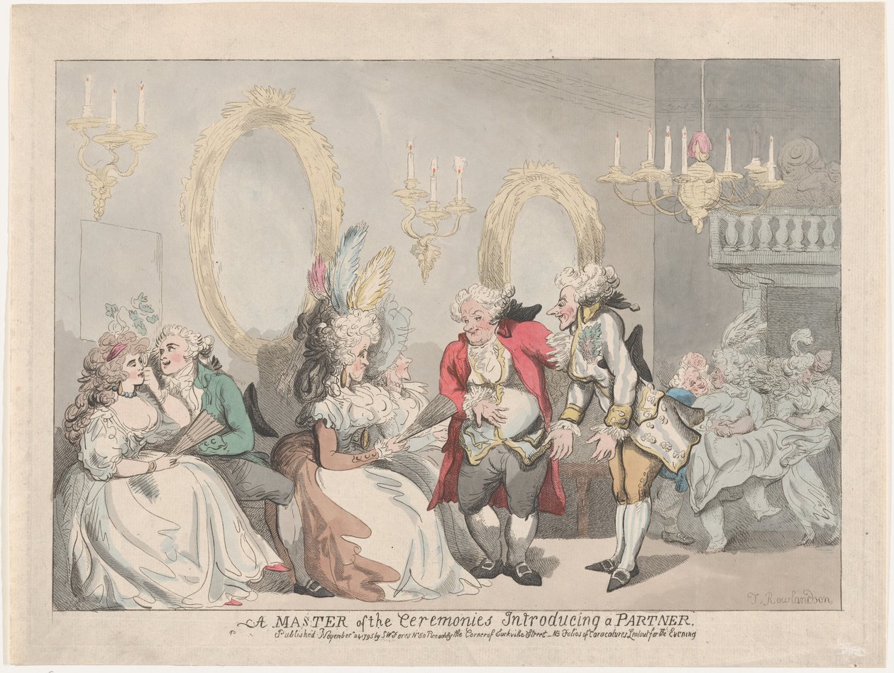 Un Maestro di Cerimonie che Introduce un Partner da Thomas Rowlandson
