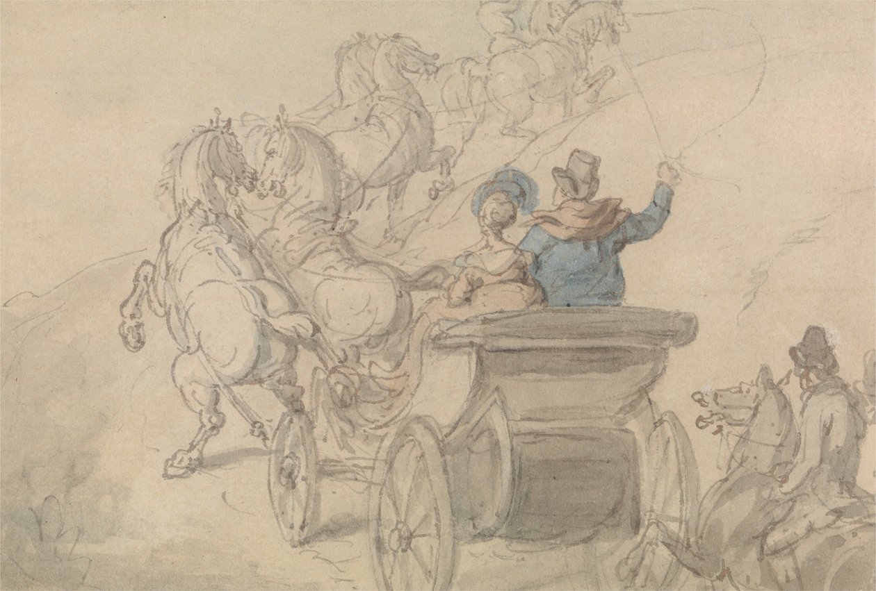 Una Phaeton e sei da Thomas Rowlandson