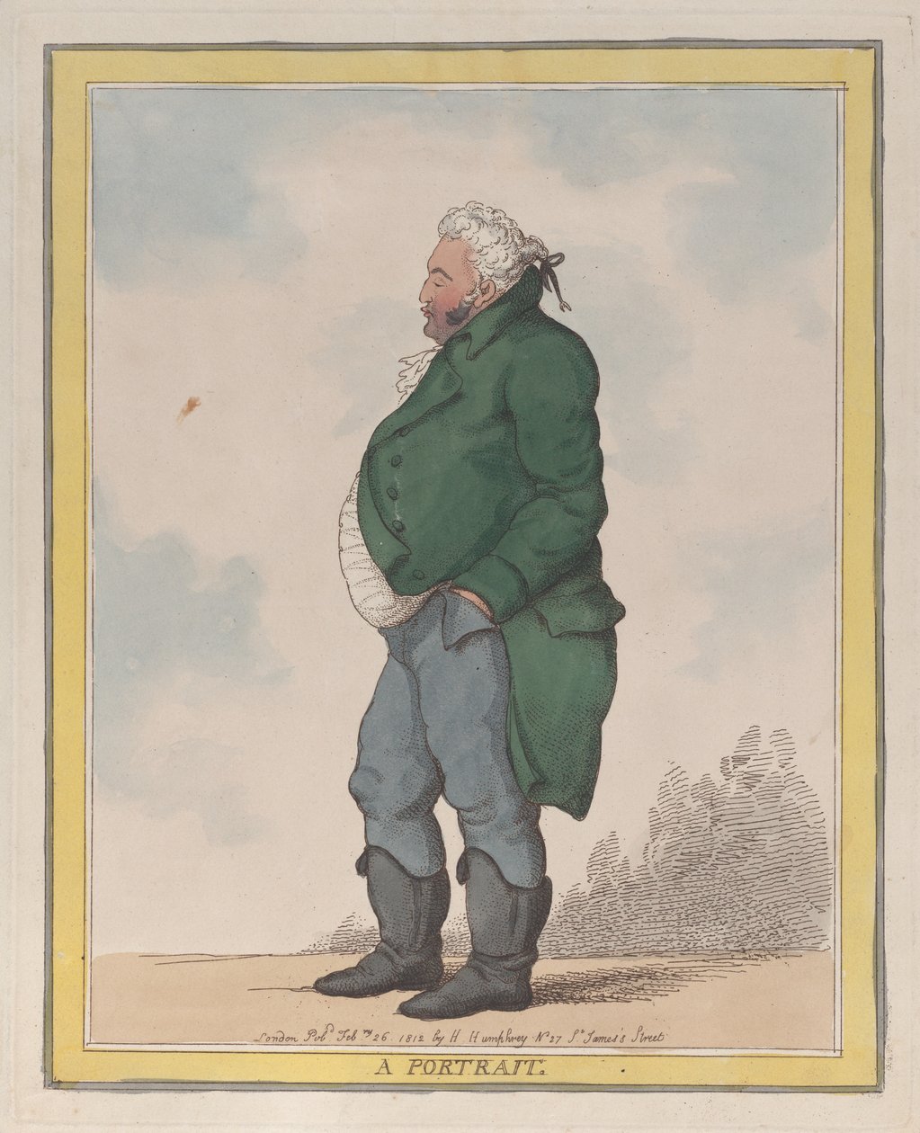 Ritratto di George, 3° conte di Pomfret da Thomas Rowlandson