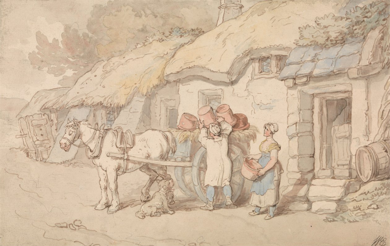 Un vasaio che esce da Thomas Rowlandson