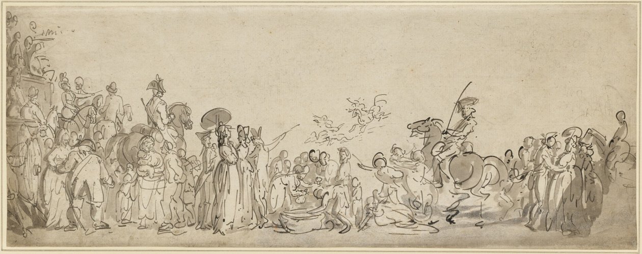 Una rivista militare a Hyde Park da Thomas Rowlandson