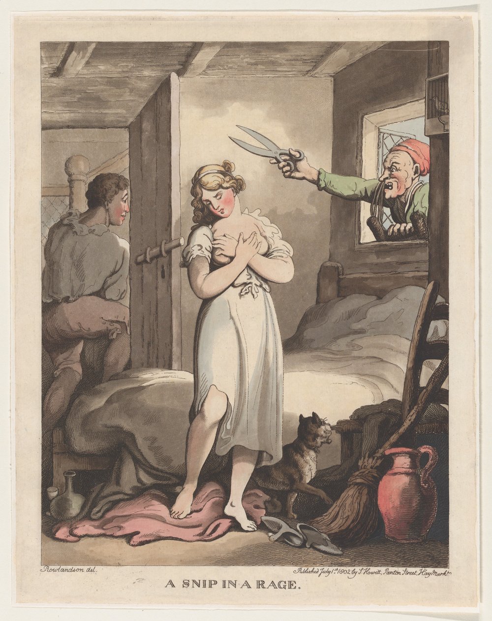 Un sarto in collera, 1 luglio 1802 da Thomas Rowlandson