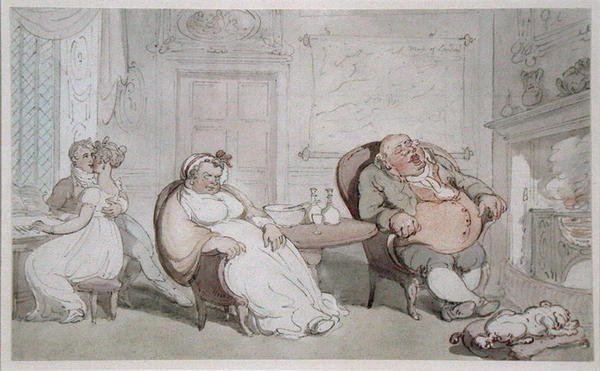 Un bacio rubato da Thomas Rowlandson