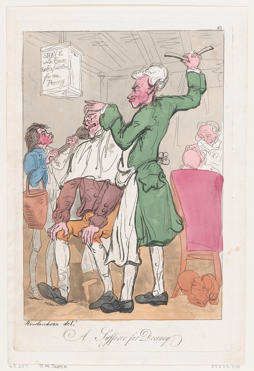 Un Sofferente per la Decenza da Thomas Rowlandson