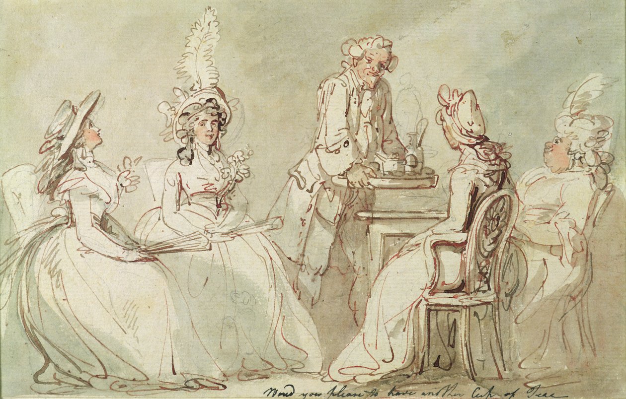 Una festa del tè da Thomas Rowlandson