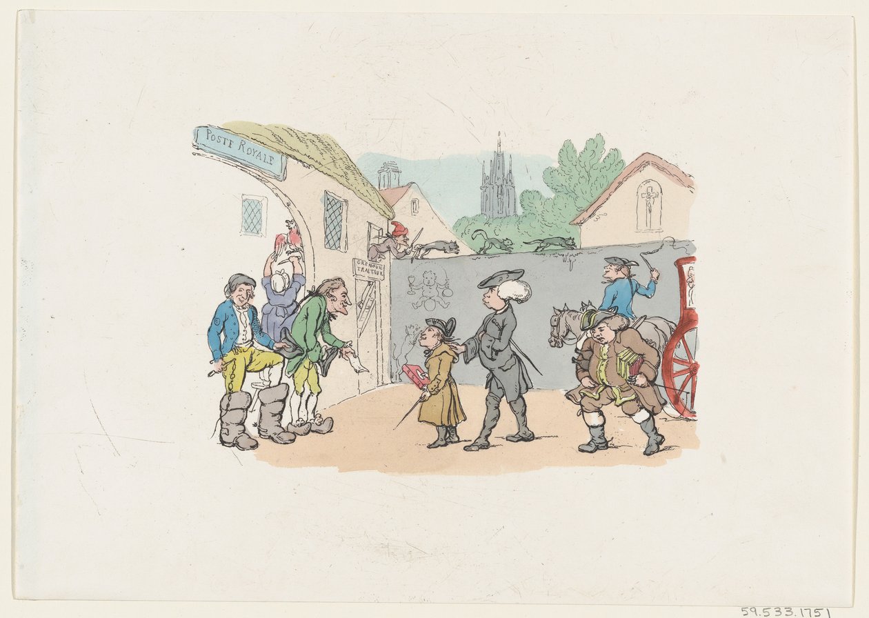 Un tour in terre straniere, 1807 da Thomas Rowlandson