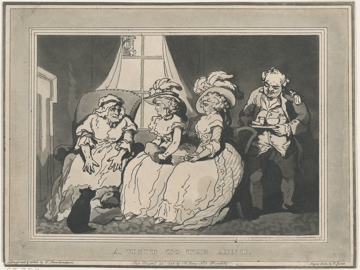 Una visita alla zia da Thomas Rowlandson