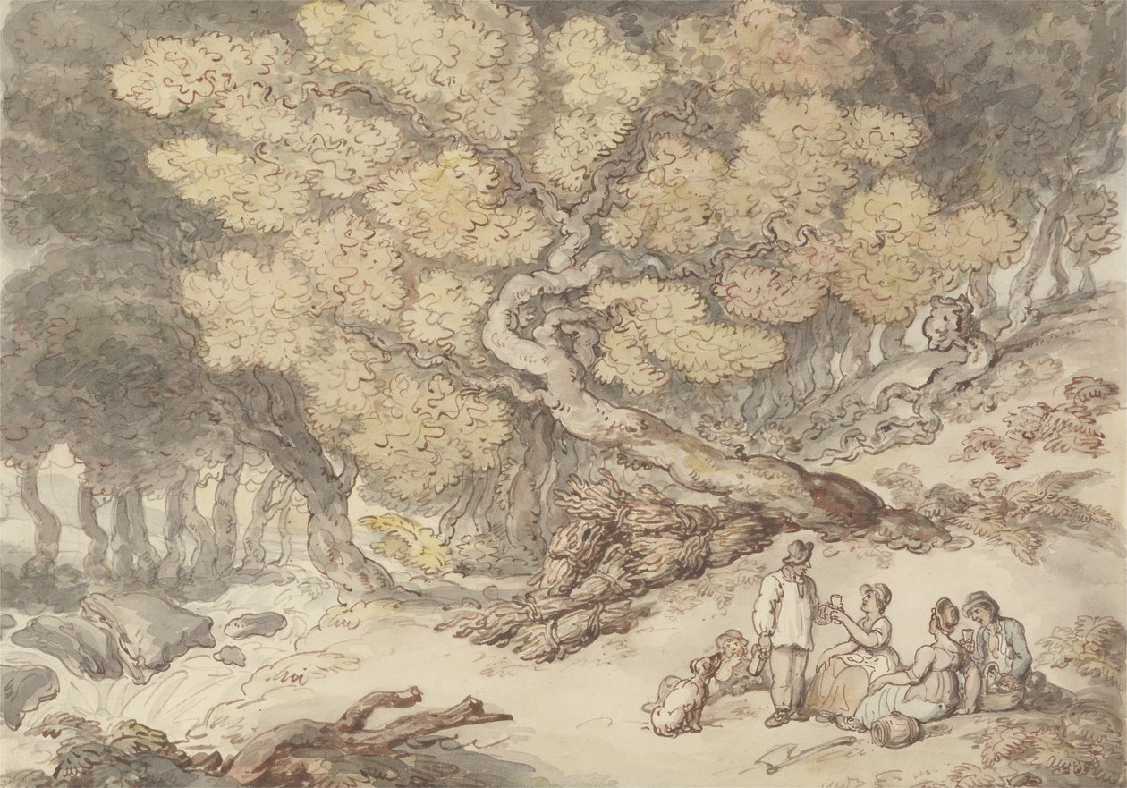 Picnic di un taglialegna da Thomas Rowlandson