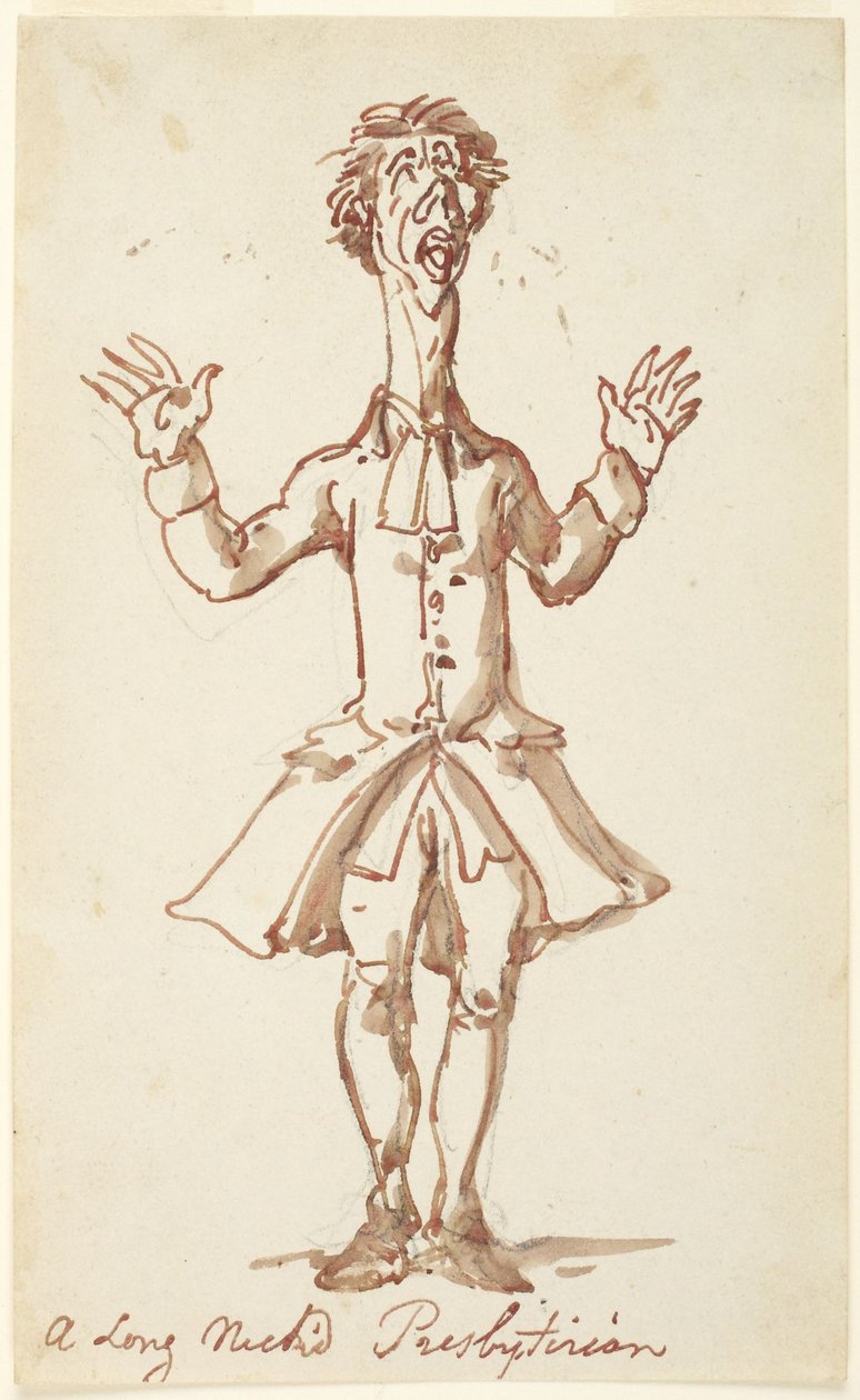 Un presbiteriano dal collo lungo da Thomas Rowlandson